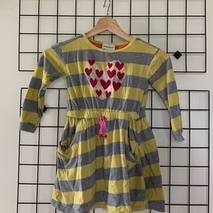 Rococo Striped Heart Longsleeve Dress sz5